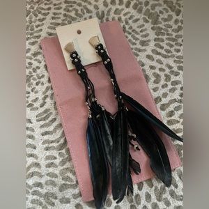 Free People Feather Earrings